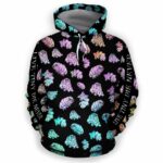 AOPH-U-Ani-LiveTinyDieNeve-Wbr-210809NA10 @ Water Bear Live Tiny Die Never-Water Bear Live Tiny Die Never All Over Print Hoodie