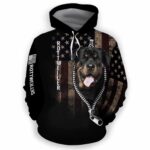 AOPH-U-Dog-AmerFlagZipp-RotWei-210809NA10 @ Rottweiler American Flag Zipper-Rottweiler Usa Flag Zipper All Over Print Hoodie