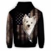 AOPH-U-Dog-AmerFlagZipp-Westie-210809NA10 @ Westie American Flag Zipper-West Highland White Terrier Usa Flag Zipper All Over Print Hoodie