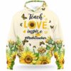 AOPH-U-Job-LoveSunf-T5-210906VY10 @ Math Teacher Love Sunflowers-Math Teacher Sunflower Teach Love Inspire All Over Print Hoodie