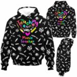 AOPH-U-Job-TeacHear-Mtcer-210906VY10 @ Music Teacher Teaching Heart-Music Teacher Teaching Is Work Of Heart All Over Print Hoodie