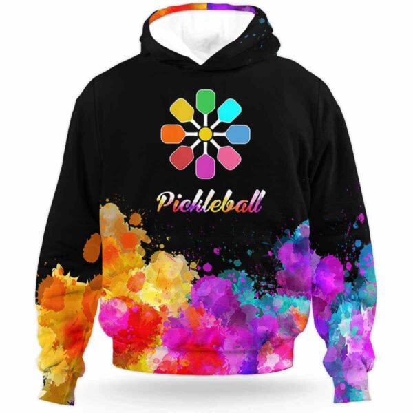 AOPH-U-Hobb-WateLove-Pklb-210908VY10 @ Pickleball Watercolor Love-Pickleball Watercolor Love All Over Print Hoodie