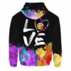 AOPH-U-Hobb-WateLove-Pklb-210908VY10 @ Pickleball Watercolor Love-Pickleball Watercolor Love All Over Print Hoodie