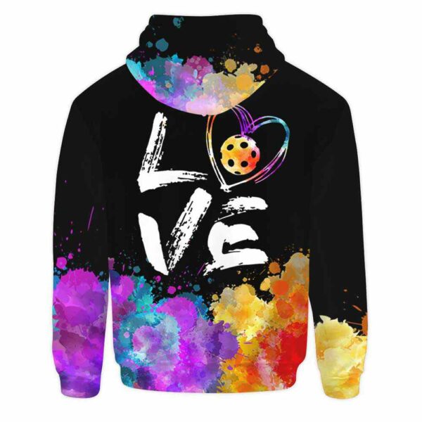AOPH-U-Hobb-WateLove-Pklb-210908VY10 @ Pickleball Watercolor Love-Pickleball Watercolor Love All Over Print Hoodie