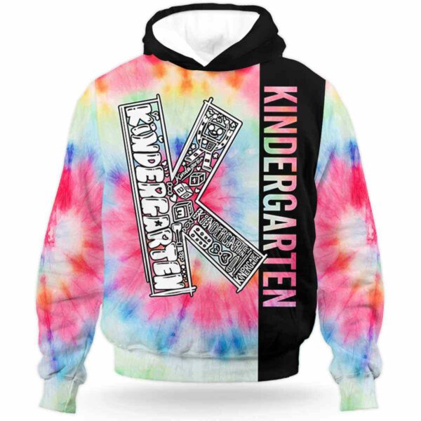 AOPH-U-Job-PastTieDye-Sc14-210928VA10 @ Kindergarten Pastel Tie Dye-Kindergarten Pastel Tie Dye All Over Print Hoodie