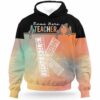 AOPH-U-Job-RetrTeacCustName-Sc14-210928VA10 @ Kindergarten Retro Teacher Custom Name-Kindergarten Heartbeat Retro Custom Name All Over Print Hoodie