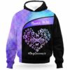 AOPH-U-Job-PawsHearTealPurp-Dgrm-210928VA10 @ Dog Groomer Paws heart Teal Purple-Dog Groomer Heart Pastel Custom Name All Over Print Hoodie