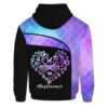 AOPH-U-Job-PawsHearTealPurp-Dgrm-210928VA10 @ Dog Groomer Paws heart Teal Purple-Dog Groomer Heart Pastel Custom Name All Over Print Hoodie