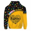 AOPH-U-Job-ColoSchoBus-Sbdr-211001NA10 @ Bus Driver Colorful School Bus-School Bus Driver Heart Love Colorful Hands All Over Print Hoodie