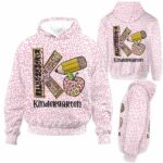 AOPH-U-Job-KindPinkLeop-Sc14-210928VA10 @ Kindergarten Pink Leopard-Kindergarten Pink Leopard All Over Print Hoodie