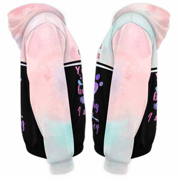 AOPH-U-Job-PastLove-Dgrm-210928VA10 @ Dog Groomer Pastel Love-Dog Groomer Pastel Love Brushy All Over Print Hoodie