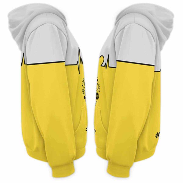 AOPH-U-Job-BusHear-Sbdr-211001NA10 @ Bus Driver Bus Heart-School Bus Driver Heart Love Heartbeat Yellow All Over Print Hoodie