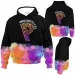 AOPH-U-Job-WateColo-Sc21-210928VA10 @ Preschool Watercolor colorful-Pre School Watercolor Preschoollife All Over Print Hoodie