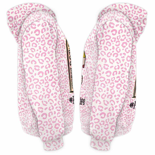 AOPH-U-Job-KindPinkLeop-Sc21-210928VA10 @ Preschool Kindergarten Pink Leopard-Pre School Pink Leopard Preschoollife All Over Print Hoodie