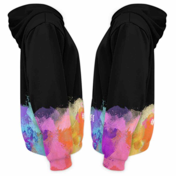 AOPH-U-Job-WateColo-T8-210928VA10 @ Principal Watercolor colorful-Principal Watercolor Principal Life All Over Print Hoodie