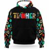 AOPH-U-Job-SchoTool-Tcer-210924NA10 @ Teacher School Tools-Teacher Teacher Tools Pattern All Over Print Hoodie