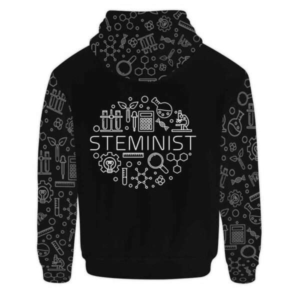 AOPH-U-Job-StemPtn-T14-210930VY10 @ Science Teacher Steminist Pattern-Science Teacher Steminist Pattern All Over Print Hoodie