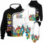 AOPH-U-Job-CustNameCray-Tcer-210925VY10 @ Teacher Custom Name crayon-Teacher Crayon Custom Name All Over Print Hoodie
