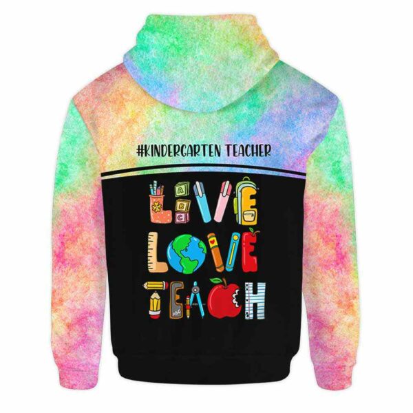 AOPH-U-Job-LiveLoveTeac-Ktcer-211001VA10 @ Kindergarten Teacher Live Love Teach-Kindergarten Teacher Live Love Teach Hoodie