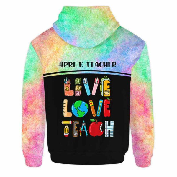 AOPH-U-Job-LiveLoveTeac-PreK-211001VA10 @ Pre K Teacher Live Love Teach-Pre K Teacher Live Love Teach Hoodie
