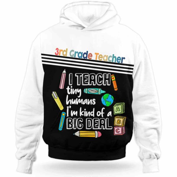 AOPH-U-Job-ITeacTinyHuma-3Tcer-211001VA10 @ 3rd Grade Teacher I teach tiny humans-3Rd Grade Teacher I Teach Tiny Humans Hoodie