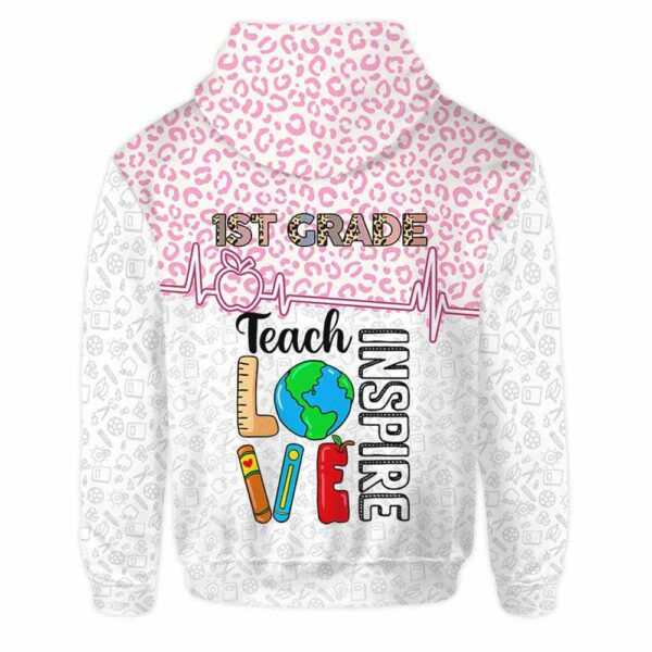 AOPH-U-Job-TeacLoveInspPinkLeop-Sc1-211001VA10 @ 1st Grade Teach Love Inspire Pink Leopard-1St Grade Teach Love Inspire Pink Leopard Hoodie