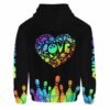 AOPH-U-Hobb-WatePins-Bwl-211006VY10 @ Bowling Watercolor Pins-Bowling Heart Love Rainbow 3D Hoodie