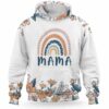 AOPH-U-M-MamaRain-M47-211008NA10 @ Mama Rainbow-Mama Flower Rainbow 3D Hoodie