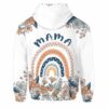 AOPH-U-M-MamaRain-M47-211008NA10 @ Mama Rainbow-Mama Flower Rainbow 3D Hoodie