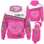 AOPH-U-Job-HearTool-Llady-211004VY10 @ Lunch Lady Heart Tools-Lunch Lady Heart Love Pink 3D Hoodie