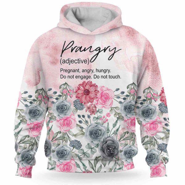 AOPH-U-M-PranMom-M0-211008NA10 @ Prangry Mom-Mom Flower Prangry Definition 3D Hoodie