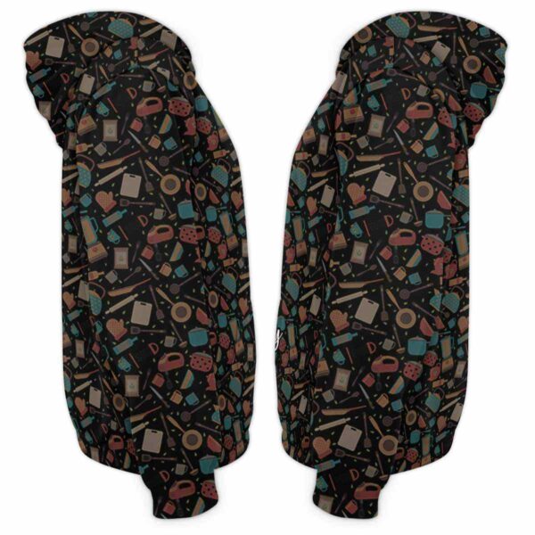 AOPH-U-Job-PtnRetrLove-Llady-211004VY10 @ Lunch Lady Pattern Retro Love-Lunch Lady Retro Love Pattern 3D Hoodie