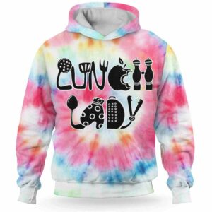 AOPH-U-Job-PastTieDye-Llady-211004VY10 @ Lunch Lady Pastel Tie Dye-Lunch Lady Love Tie Dye Pastel 3D Hoodie