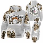 AOPH-U-Hobb-BiggFan-Vlbl-211015NA10 @ Volleyball Biggest Fan-Volleyball Mom Leopard Biggest Fan 3D Hoodie