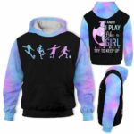 AOPH-W-Hobb-PlayWate-Socr-211011VY10 @ Soccer Girl Play Watercolor-Soccer Watercolor I Play Like A Girl Try To Keep Up 3D Hoodie