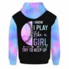 AOPH-W-Hobb-PlayWate-Bball-211011VY10 @ Baseball Girl Play Watercolor-Baseball Watercolor I Play Like A Girl Try To Keep Up 3D Hoodie