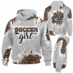 AOPH-U-Hobb-KickGras-Socr-211012NA10 @ Soccer Kick Grass-Soccer Girl Lets Kick Some Grass Leopard 3D Hoodie