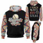 AOPH-U-Hobb-HitAndStea-Bball-211009VY10 @ Baseball Hit And Steal-Baseball Mom Retro I Teach My Kid To Hit And Steal 3D Hoodie
