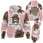 AOPH-U-Hobb-MomLife-Hkey-211015NA10 @ Hockey Mom Life-Ice Hockey Mom Leopard Living That Life 3D Hoodie