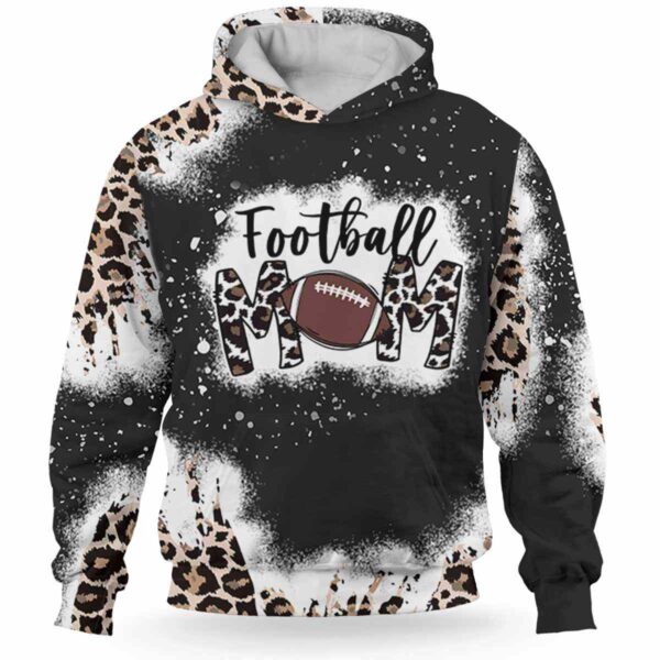 AOPH-U-Hobb-FielOfHear-Fbal-211014NA10 @ Football Field Of Heart-Football Mom My Heart Is On That Field Leopard 3D Hoodie