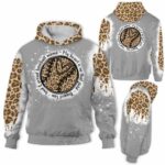AOPH-U-Hobb-ProuMama-Bball-211011NA10 @ Baseball Pround Mama-Baseball Mama Leopard My Heart Is On That Field 3D Hoodie