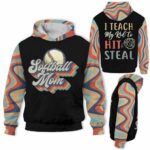 AOPH-U-Hobb-HitAndStea-Sbal-211009VY10 @ Softball Hit And Steal-Softball Mom Retro I Teach My Kid To Hit And Steal 3D Hoodie