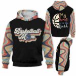 AOPH-U-Hobb-BaskMom-Bskb-211011VY10 @ Basketball Mom-Basketball Mom Retro My Heart Is On The Field 3D Hoodie