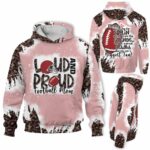 AOPH-U-Hobb-StanYellMama-Fbal-211014NA10 @ Football Stand Yellin Mama-Football Mom Leopard Loud And Proud 3D Hoodie