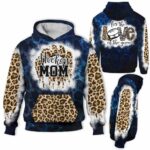 AOPH-U-Hobb-OfTheGame-Hkey-211011NA10 @ Hockey Of The Game-Ice Hockey Mom Leopard For The Love Of The Game 3D Hoodie