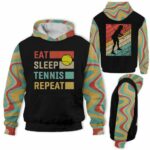 AOPH-U-Hobb-EatSleeRetr-Tnis-211009VY10 @ Tennis Eat Sleep Retro-Tennis Retro Eat Sleep Repeat 3D Hoodie