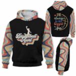 AOPH-U-Hobb-BaskAunt-Bskb-211011VY10 @ Basketball Aunt-Basketball Aunt Retro Her Biggest Fan 3D Hoodie