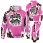 AOPH-U-Hobb-BiggSistFan-Fbal-211014NA10 @ Football Biggest Sister Fan-Football Sister Leopard Biggest Fan 3D Hoodie