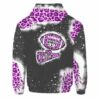 AOPH-U-Hobb-MomChee-Fbal-211014NA10 @ Football Mom Cheer-Football Cheer Mom Leopard Custom Name 3D Hoodie