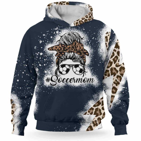 AOPH-U-Hobb-FavoMom-Socr-211012NA10 @ Soccer Favorite Mom-Soccer Mom Calls Me Mom Leopard 3D Hoodie